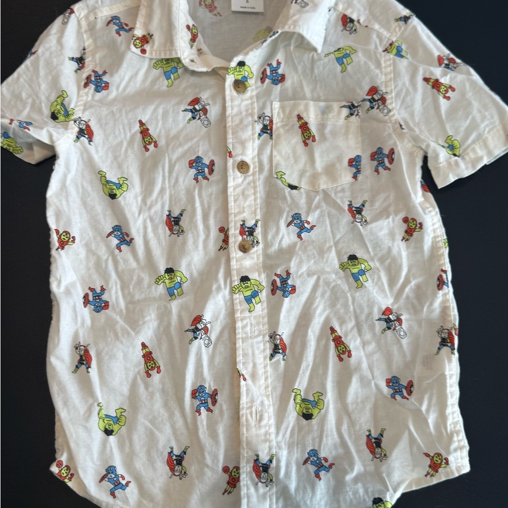 Boys Superhero Graphic Short Sleeve Shirt